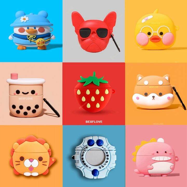 [LWF HOT] 3D Earphone Case For Huawei Freebuds Pro 4 Case Silicone Cute ...