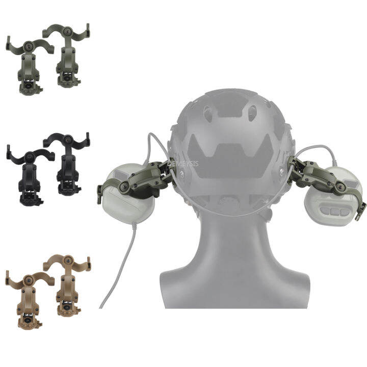 Tactische Helmrail-headsetadapter – 360° Draaibaar, Compatibel Met OPS Core ARC En Team Wendy M-LOK – Voor COMTAC3 En C-serie Headsets