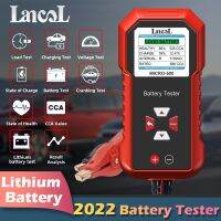 [111 ZLKXHBOEWH ร้อน]♛Lancol Micro 500 12V เครื่องทดสอบแบตเตอรี่สำหรับรถยนต์40-3000 CCA ทดสอบแบตเตอรี่ลิเธียมตะกั่วกรดจอแสดงผลแอลอีดีเครื่องวิเคราะห์แบตเตอรี่ด้วยรหัส QR