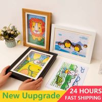 ✚﹉ Kids Art Frames Magnetic Front Open Changeable Display Home Decor Children Frametory for Poster Photo Drawing Paintings