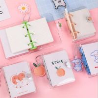 Student Portable Notebook Creative Cute Ring Binder Kawaii Mini Loose-leaf Hand Book Transparent 3 Rings School Supplies