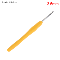 Lexin Kitchen 1PC 2.0-6.0mm Hand knit Rainbow Soft Handle crochet Rubber Handle crochet CRAFT เส้นด้ายจักรเย็บผ้าเครื่องมือถัก