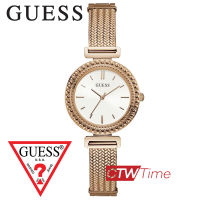 (ผ่อนชำระ สูงสุด 10 เดือน) Guess Monroe นาฬิกาข้อมือผู้หญิง สายสแตนเลส รุ่น W1152L3 ( สีRose Gold )