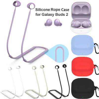 Anti-Lost Earbuds Strap for Samsung Galaxy Buds 2 TPU/Silicone Wireless Headset Protective Case Headphone Holder Rope Cable Headphones Accessories