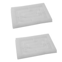 2X Tray Molds for Resin Casting,Cool Rolling Tray Epoxy Silicone Molds Easy to Release Rectangle Resin Casting Molds