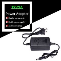 【New-store】 yawowe AC 110-240V DC 12V2A Power Adapter สำหรับกล้องเฝ้าระวัง EU Plug