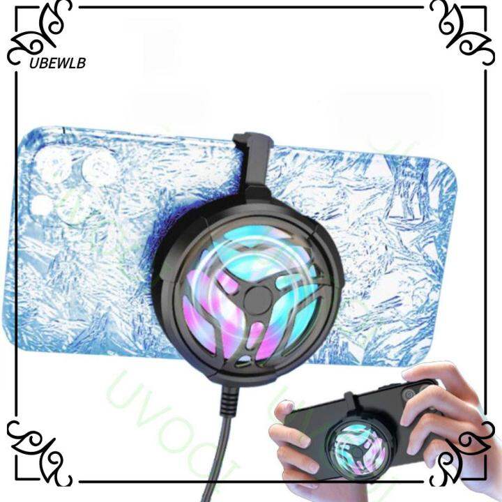 Portable Heat Sink Universal RGB Phone Cooling Fan Game Cooler USB