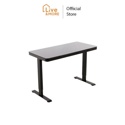 Deezen ดีเซน โต๊ะปรับระดับไฟฟ้าพร้อมที่วางชาร์จไร้สาย รุ่น DZ33-E6 ระยะปรับ60-125ซม. โต๊ะขนาด120x60ซม.