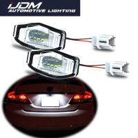 2pcs 6000K Xenon White 18 LED License Plate Lights For Acura RL TSX RDX ILX For Honda Civic Accord Number License Plate Lights