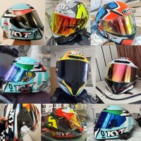 KYT Helmet Visor for TT Course Shield Replacement Lens Clear Smoke Silver Blue Red