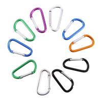 CAEDU พวงกุญแจรูปตัว D 10ชิ้นตะขอหัวเข็มขัด Carabiner ตกปลาเดินป่า