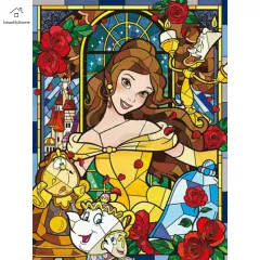 Full Round Drill Diamond Painting -Disney Belle Princess Glass