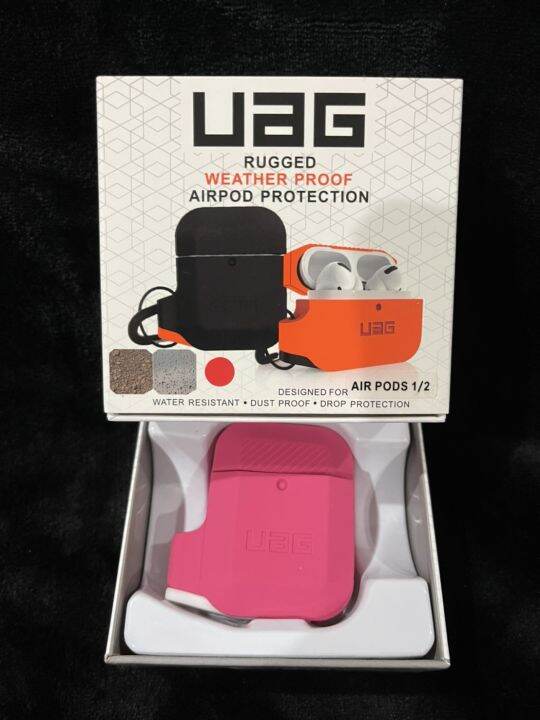 uagยูเอจี-appl-e-airpod-1-2-case-ฝาครอบป้องกัน-airpod-ปลอกซิลิโคน-ป้องกันการล่มสลาย