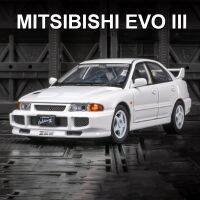 1:32เริ่มต้น D Mitsubishis แลนเซอร์อีโวลูชั่น EVO รถโลหะผสมรุ่นยานพาหนะดายแคสตัวหน่วงการสั่นสะเทือนเสียงรถของขวัญของเล่นแบบจำลอง