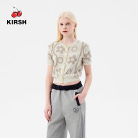 [KIRSH] เสื้อไหมพรมแขนสั้นลายเชอร์รี่แจ็คการ์ด | 23SS