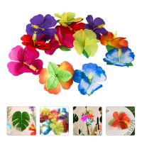 【DT】 hot  72 Pcs Simulation Hibiscus Flower Fake Decor Home Photography Prop Table Artificial Cloth Unique Ornament Mexican Decorations