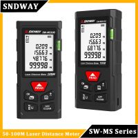 SNDWAY Mini Laser Distance Meter 40M-120M Digital Rangefinder Laser Ruler Professional Angle Gauge Range Finder Measure Tool