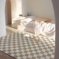 Classic R Checkerboard Fashion Thickened Living Room Large Area Car Bedroom Decoration Cloakroom Soft Fluffy Bedside Rug