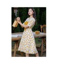 COCONI Fresh and Sweet Dress Women New Korean Design Sense Temperament College Style Doll Collar Dress Baju Perempuan