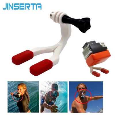 Jinserta ชุดใช้กับปากอุปกรณ์เสริมสำหรับสำหรับ Go Pro ชุดเชื่อมต่อสายโยง Surf สำหรับ Gopro Hero 6 5 4 3สำหรับ Sj4000 Xiaomi