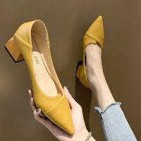 20 new an sle sgle shoes womens shoes -mat sm fresh high-heeled shoes thick-heeled professnal work shoes drop shippg