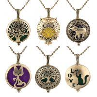 New Of Hollow Necklace Antique Personality Perfume Diffuser Lockets Pendant Jewelry