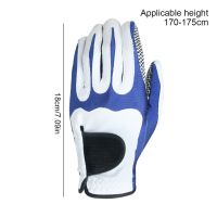 1pc Golf Glove Men Anti-slip Golf Glove Microfiber Elastic Sport Mitten Left White Yellow XL