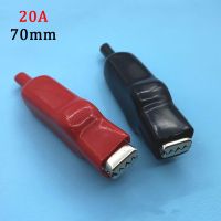 1Pcs 20A Alligator Clips Full Sheath USB Charging Battery Test Clip Electrical Jumper Wire Leads Crocodile Spring Clam Red Black