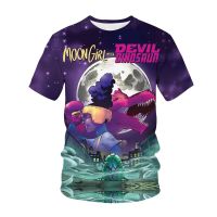 Disney T-Shirts Moon Girl and Devil Dinosaur Cartoon Anime 3D Print Streetwear Men Women Fashion T Shirt Kids Tees Tops Clothing