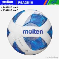 molten F5A2810 ฟุตบอลมอลเทนหนังเย็บPU Hand Stitched