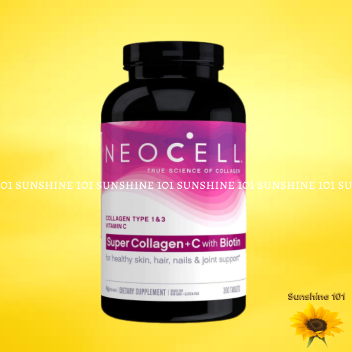 NEOCELL Super Collagen + C with Biotin 6g collagen 6000 mg 360 tablets Collagen type 1&3 with