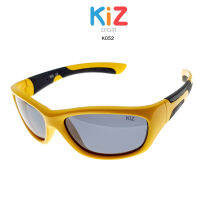 ?แว่นตากันแดดเด็ก สำหรับเด็ก 5-10 ปี K052 สีเหลือง-ดำ เลนส์กันแดดตัดแสง Polarized วัสดุพิเศษ บิดงอได้ ทนทานสูงมาก GEZE KiD Sport ฺGray.