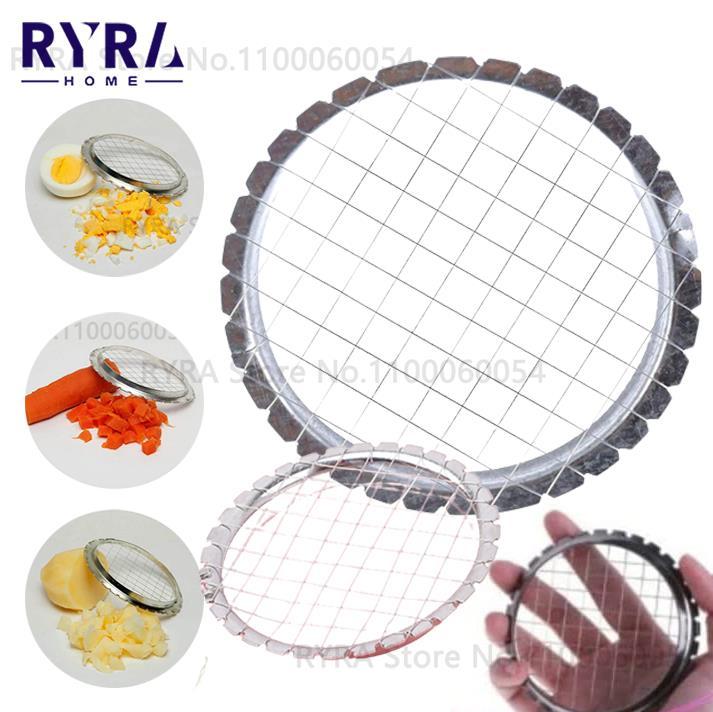 Potato Slicer Egg Fruit Vegetable Cube Grid Cutter Device For Salads  Kitchen