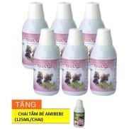 FREESHIP ĐẾN 50k TẶNG 1 TẮM BÉ AMIBEBE COMBO 6 CHAI NƯỚC XÔNG TẮM THẢO