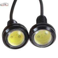 MovFlax 2Pcs สีขาว12V รถ Eagle Eye LED ไฟวิ่งกลางวันสกรูประหยัดพลังงานย้อนกลับ Lamp