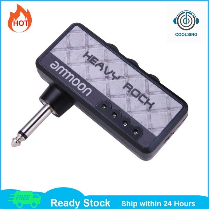 ammoon Mini Electric Guitar Headphone Amplifier Guitar Pocket Amp with