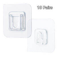 1050 Pairs Double-sided Adhesive Wall Hooks Multi-Purpose Hooks Wall Mounted Sticky Hooks For Kitchen Bathroom Living Room