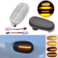 2ชิ้นแบบไดนามิก LED ไฟเลี้ยวด้านข้างสำหรับ Alfa Romeo GT 147 937 MiTo 955 Fiat vo 198 Hatchback ลูกศรเลี้ยวโคมไฟเลี้ยว