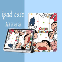 ipad case air1/air2/gen5/gen6 9.7 air3 10.5/pro 10.5 Air4 พร้อมถาดใส่ปากกาเคสไอแพด Air5 10.9 gen10 gen7/8/9 10.2 เคสหลังใส เคสซิลิโคน ลายน่ารัก