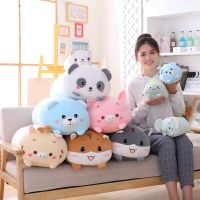 [Hot K] เบาะสัตว์น่ารักไดโนเสาร์หมูน่ารักน่ารักน่ารัก Plushies ของเล่นนุ่มการ์ตูนหมีแพนด้าแฮมสเตอร์ช้างกวางหมอนยัดของขวัญดวงจันทร์หมอน