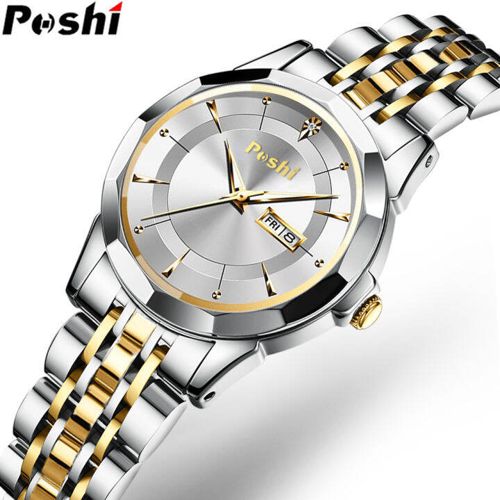 Original POSHI New Women's Fashion Watches Women Casual Stainless Steel