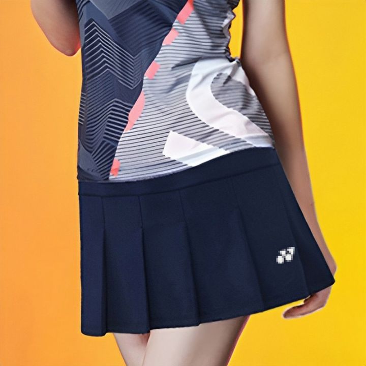 ชุดกีฬาแบดมินตันกางเกงกีฬาขายาวสำหรับผู้หญิง-กระโปรงสั้นเทนนิสเกาหลีเกาหลี-yuni-กางเกงขาสั้นแห้งเร็ว-x-กระโปรง