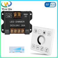 WenQia Sakelar Peredup ไฟ DC 5V 6V 12V 24V ปุ่มสัมผัสไร้สายแถบไฟ LED ควบคุมระยะไกลสำหรับ RF 433MHz ไฟcob ความเร็วมอเตอร์