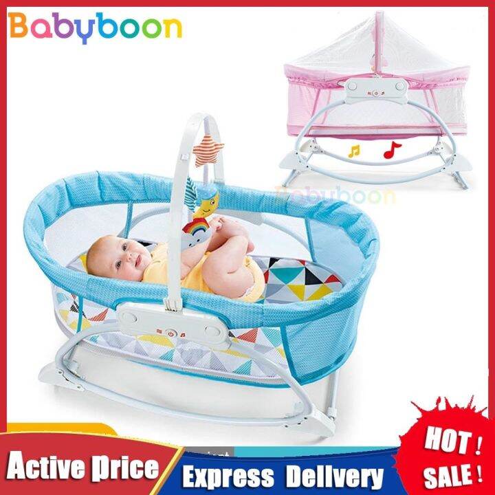 Swing Portable Music and Vibrations baby crib co sleeper