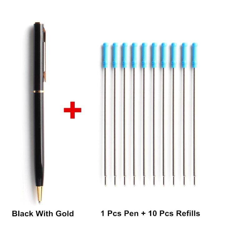 2-11-20-pcs-office-a-pen-metal-ballpoint-pens-rotating-metal-old-oil-pens-0-7mm-blue-black-ink-for-office-amp-school-supplies-pens