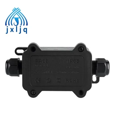 Waterproof Junction Box IP68 4 Way Trerminal Enclosure Underground Cable Connector Outdoor Protection LED Extension Cord Repair