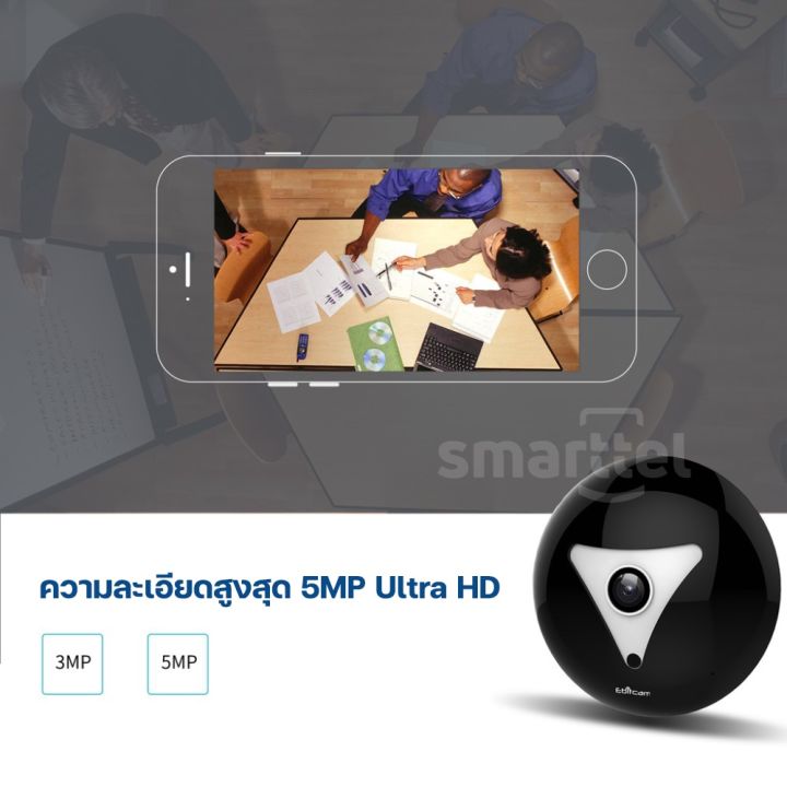 กล้องวงจรปิด-มีไวไฟ-wifi-360-องศา-ip-camera-ebitcam-ebf2-มีเมนูภาษาไทย