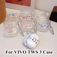 READY STOCK!  For VIVO TWS 3 Case Fresh butterfly pattern for VIVO TWS 3 Casing Soft Earphone Case Cover