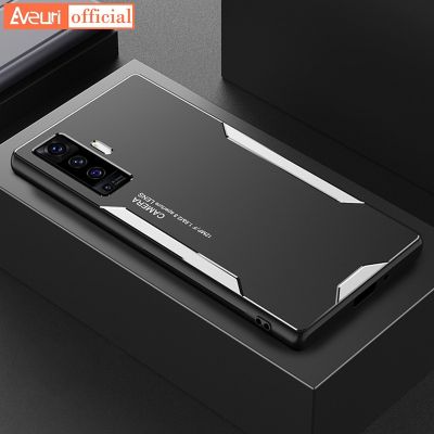 เคสโทรศัพท์แสนสร้างสรรค์แฟชั่นสำหรับ Vivo X50 Pro กล่องโลหะอลูมิเนียม X50Pro สำหรับ Vivo X50 Pro Plus ฝาครอบป้องกันเต็มรูปแบบซิลิโคนเคลือบ