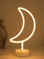 Neon Atmosphere Light Bedroom Small Table Lamp Led Creative Ornaments Decorative Light Ins Internet Celebrity Bar E-Sports 【SEP】